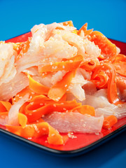 Healthy carrot and turnip salad