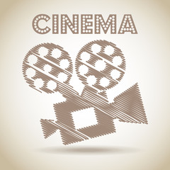 Cinema icons design 