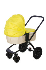 Child pram isolated on the white background