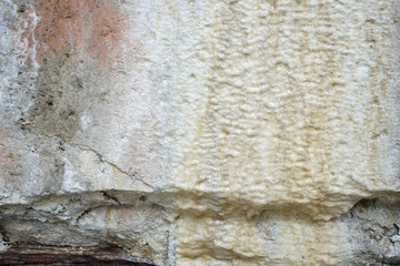 Limescale,white mineral deposit on the wall