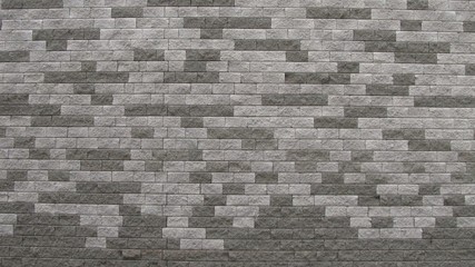 wall made of lighter and darker gray bricks useful as background