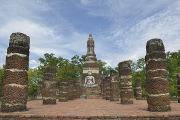 Obraz premium Buddha statue in Sukhothai Wat