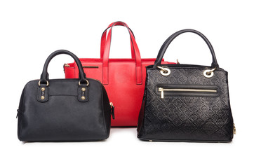 Woman bag isolated on the white