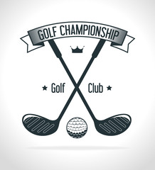 Golf club sport game graphic