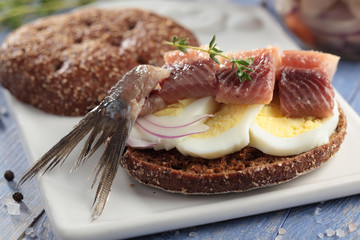 Sandwich with herring