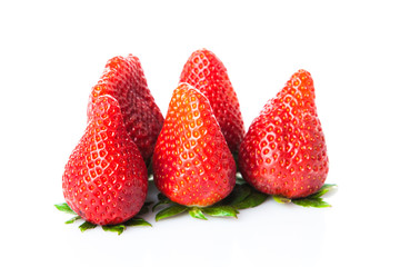 Strawberries Isolated on a white background