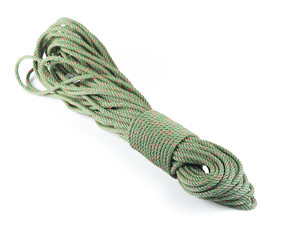 Green rope isolated on white