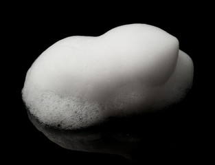 Shave foam (cream)  isolated on black background