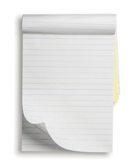 collection of various paper page notebook. textured isolated on © showcake