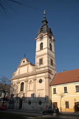 Fototapeta na wymiar Roman catholic church, Sombor, Serbia