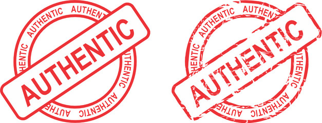 authentic stamp sticker in vector format very easy to edit  - obrazy, fototapety, plakaty