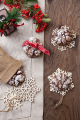 Chocolate - Truffle Cookies for Christmas