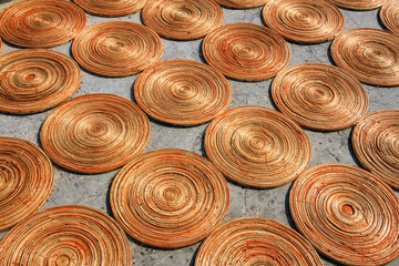 producing handicrafts from bamboo