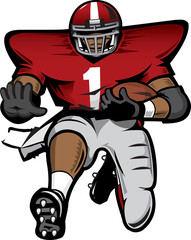 Vector football player