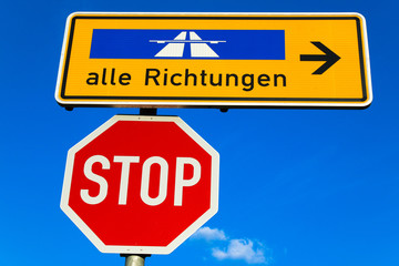 Autobahnen in alle Richtungen