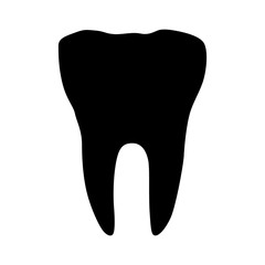 Tooth (molar) flat icon for app and website