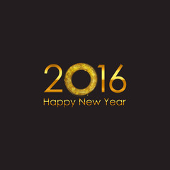 New Year 2016 Background. Vector Illustration