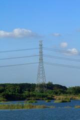 Electric poles.