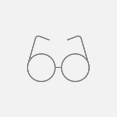 Eyeglasses line icon.