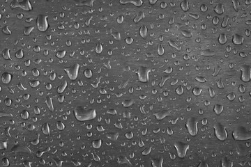 Water Drops on Brushed Steel 2