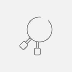 Dental pliers line icon.