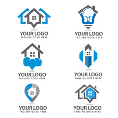 Home logo set design