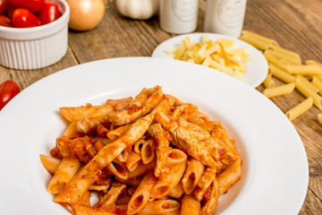 Traditional pasta penne