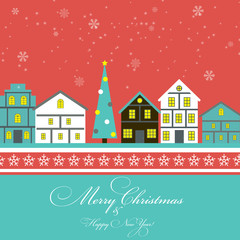 Abstract Christmas and New Year Background. Vector Illustration