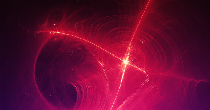 Abstract Background Light Lines And Curves With Particles