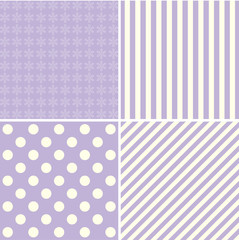Set of simple retro Christmas patterns