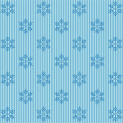 Christmas pattern with white snowflakes