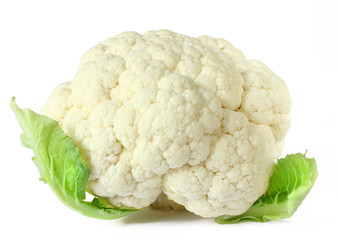 Cauliflower isolated on white