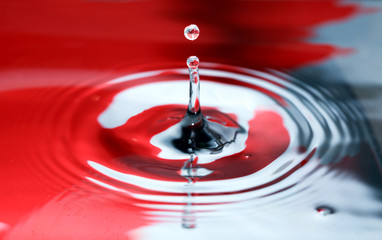 Red And Black Splash