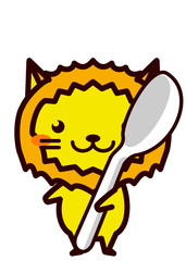 スプーンを持った動物シリーズ