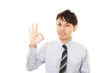 笑顔のビジネスマン