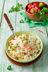 Rice with vegetables