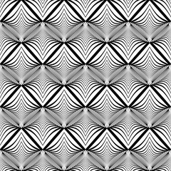 Design seamless monochrome zigzag pattern