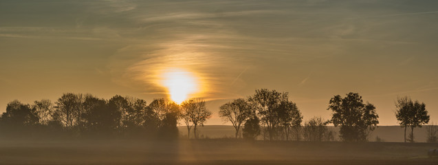 Naklejka premium Panorama im Herbst