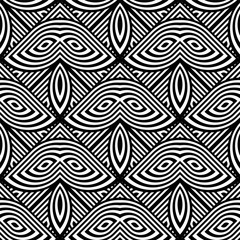 Design seamless monochrome geometric pattern