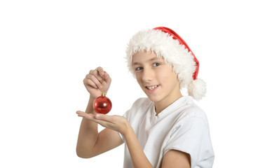  Boy in Santa hat