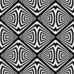Design seamless monochrome geometric pattern