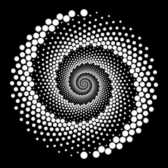 Design spiral dots backdrop