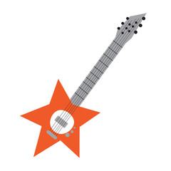 Orange Star Guitar