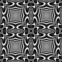 Design seamless monochrome illusion background