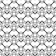 Design seamless monochrome geometric pattern