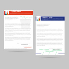 Obraz premium Letter template for company