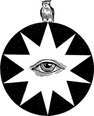 Vintage drawing hypnosis