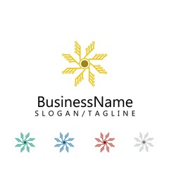 Computer logo icon Vector