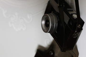 typewriter and camera retro