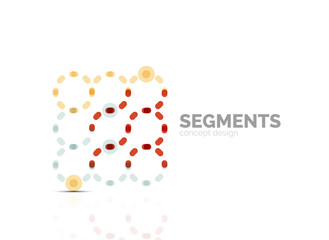 Vector outline minimal abstract geometric logo